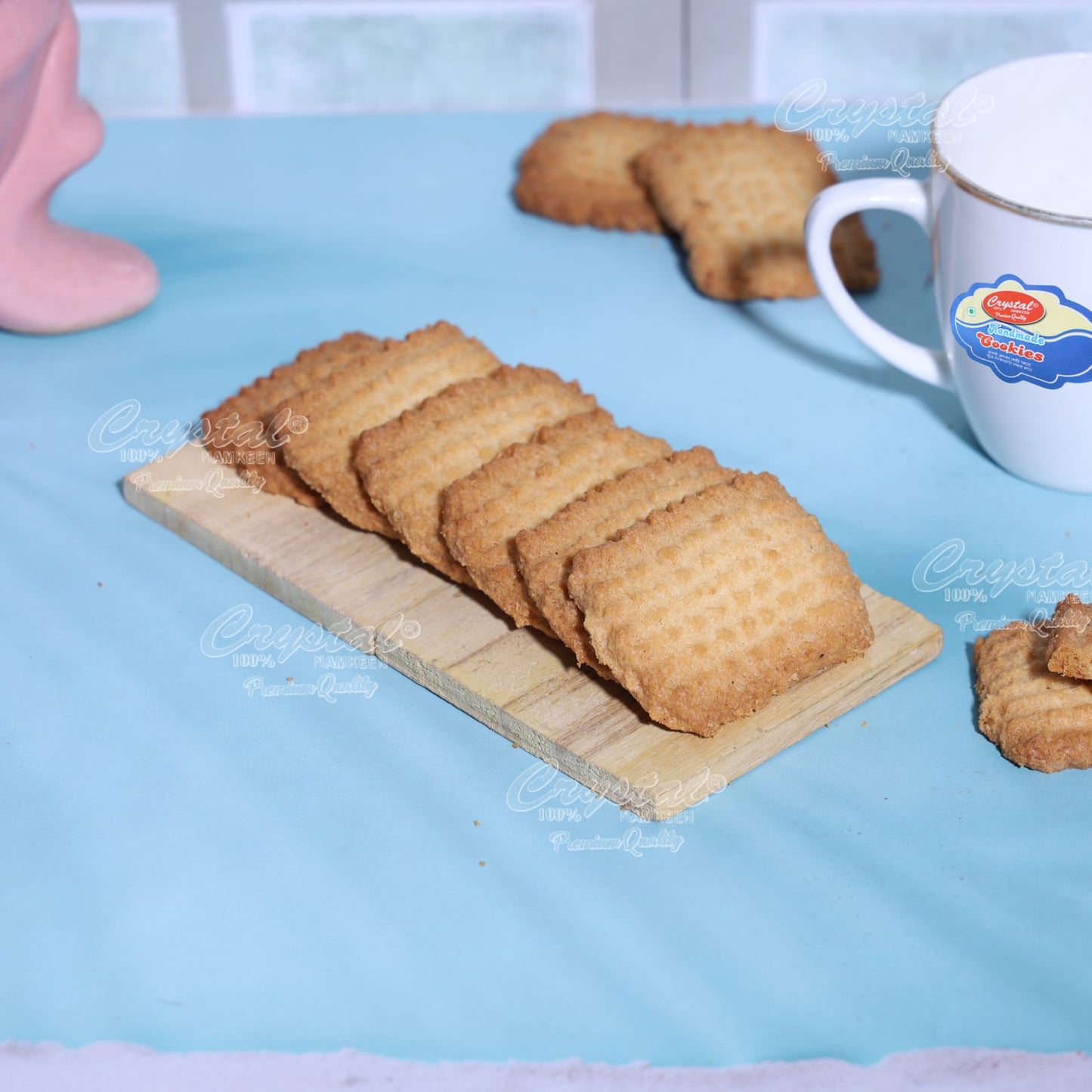 CRISPY TRAILS Atta Patti Delicious Crunchy Cookies | Freshly Baked / Packaged Biscuits | Ideal Snack for Tea Time, Kids & Gifting