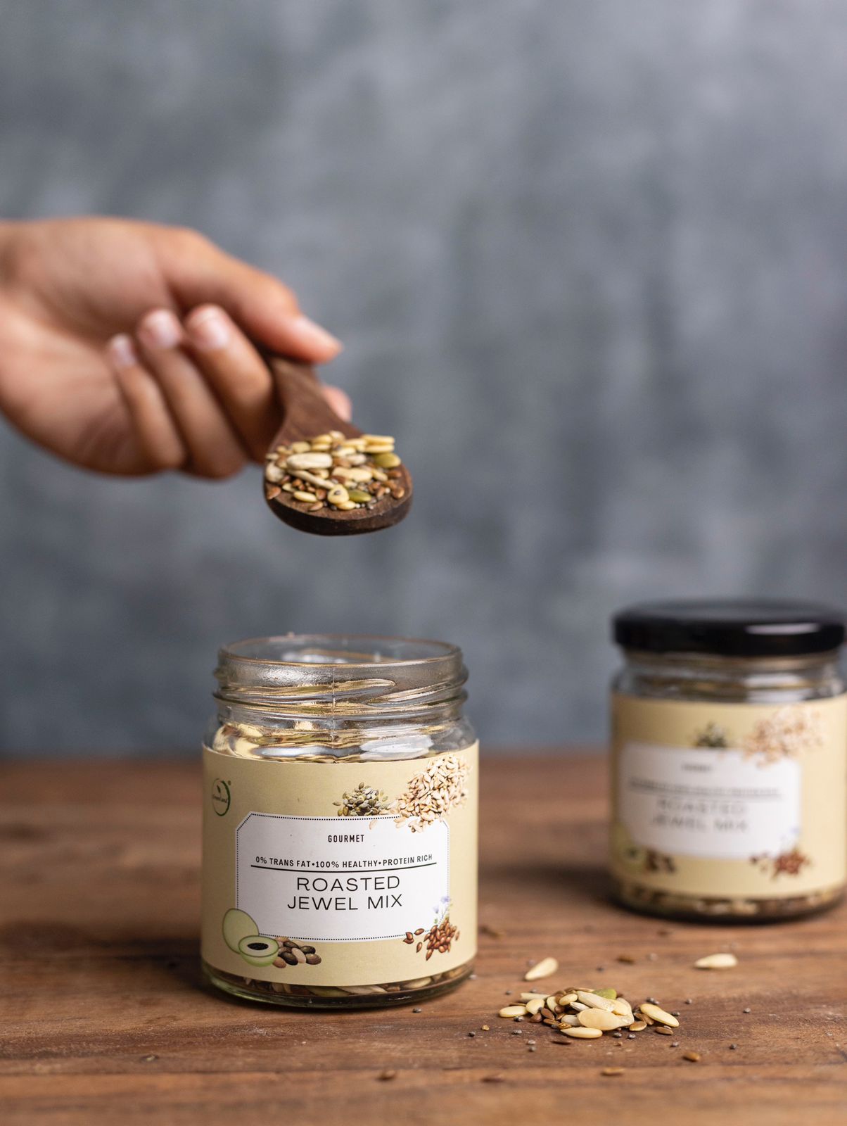 GOURMET Roasted Jewel Mix | Healthy Crunchy Snack with Nuts & Seeds | Protein & Fiber Rich Trail Mix