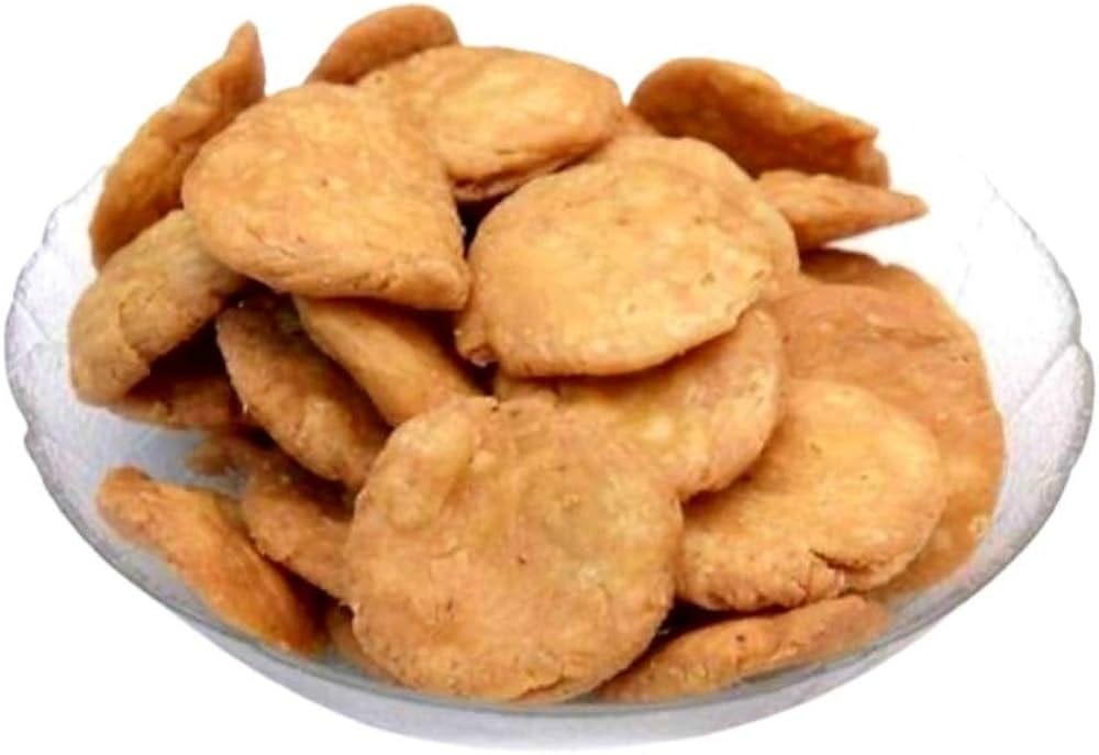 CRISPY TRAILS Namkeen Plain Mathi/Mathari  – Traditional Special Famous Snack for Tea Time – Crispy & Savory Indian Snack – Fresh & Tasty, Perfect for Festive Gifting & Everyday Snacking