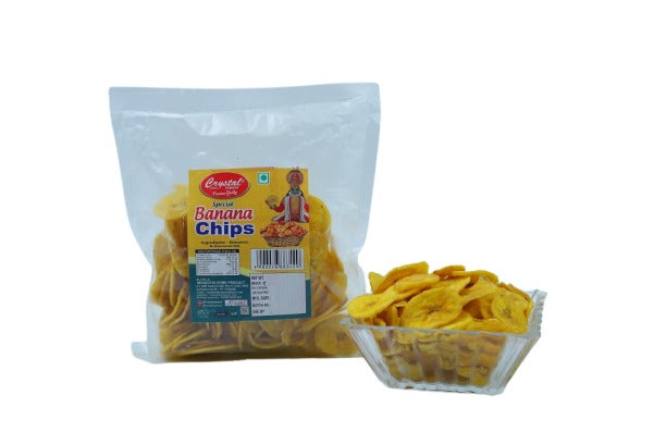 CRISPY TRAILS Banana Chips/Kele ka Chips for Fasting | Crunchy Navratri Upvas Snack with Sendha Namak | Satvik & Healthy Vrat Namkeen