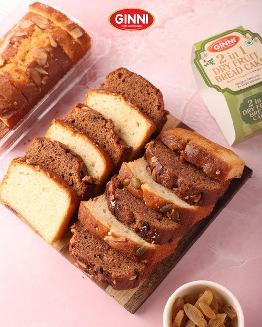 GINNI Tea Time Butter Cake – Soft, Moist & Fresh Baked Cake | Classic Snack Cake for Tea & Coffee