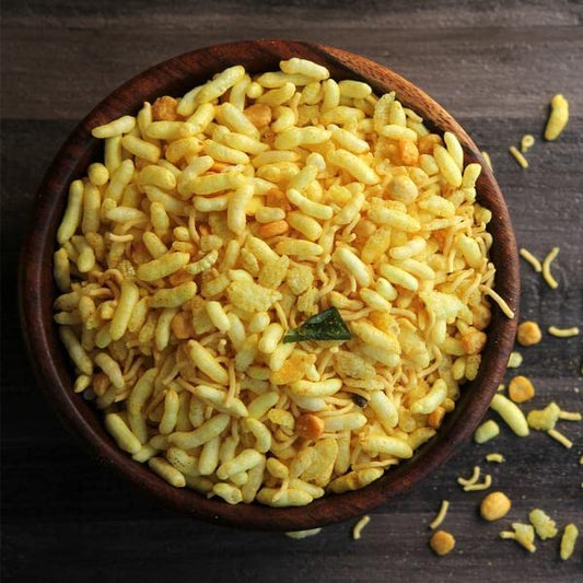 CRISPY TRAILS Sev Chidwa Mixture Namkeen| Light & Tasty Indian Snack | Spicy Puffed Rice Mix for Tea-Time & Travel