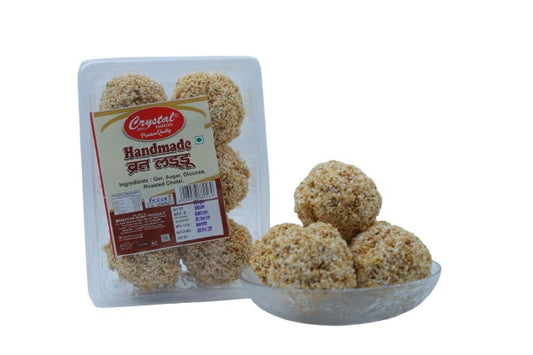 CRISPY TRAILS Handmade Roasted Cholai Ladoo for Fasting | Healthy Rajgira Gur Laddu | Satvik Navratri Vrat Sweet Snack | Energy-Rich Amaranth Ladoo