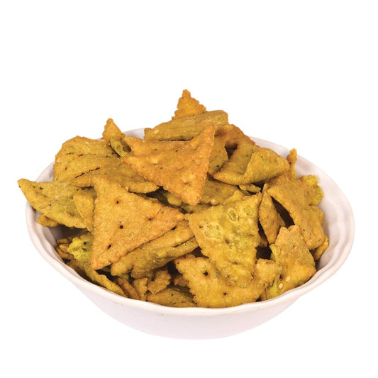 CRISPY TRAILS Diamond Cut Papad – Traditional South Indian Snack | Crispy, Crunchy & Tasty Fryums | Tea Time Namkeen (Pack of 1)
