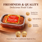 CRISPY TRAILS Delicious Fruit Cake – Soft & Moist Cake with Real Fruits & Nuts | Perfect Tea Time Snack & Celebration Dessert (Pack of 1)