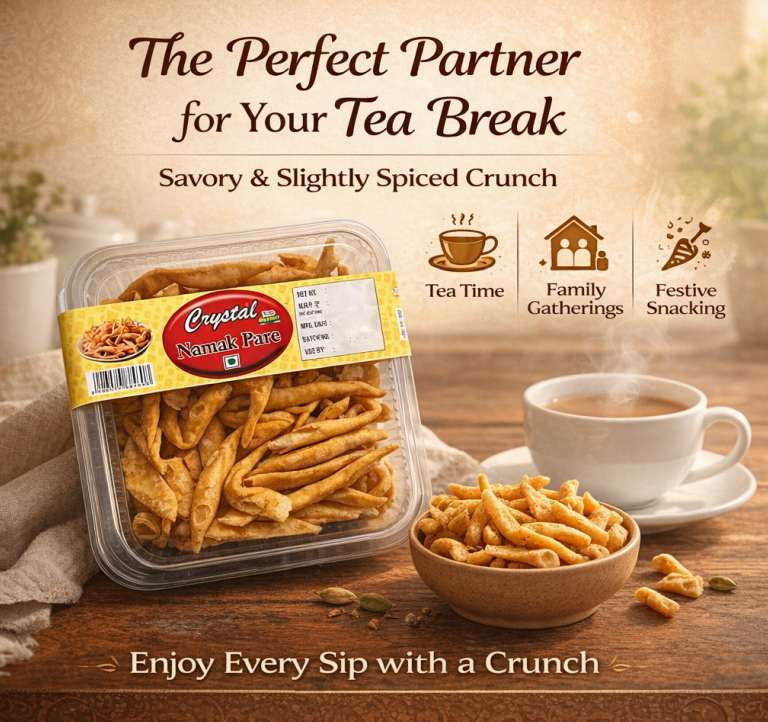 CRISPY TRAILS Home Made Namak Para/Namkeen Mixture Special Indian Namkeen Crunchy Daily Tea Time And Delicious Festive Namak Para || Tea Time Crunchy Namkeen | Festive Special (Pack of 1)