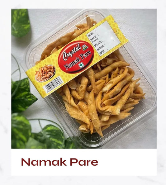 CRISPY TRAILS Home Made Namak Para/Namkeen Mixture Special Indian Namkeen Crunchy Daily Tea Time And Delicious Festive Namak Para || Tea Time Crunchy Namkeen | Festive Special (Pack of 1)