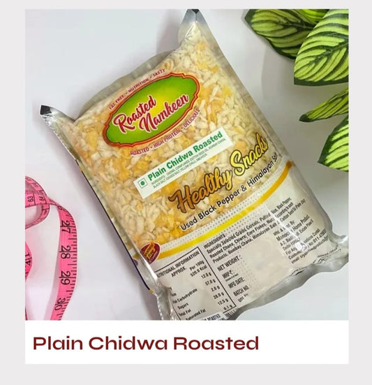 CRISPY TRAILS Plain Chidwa Roasted Namkeen | Light & Tasty Indian Snack | Spicy Puffed Rice Mix for Tea-Time & Travel
