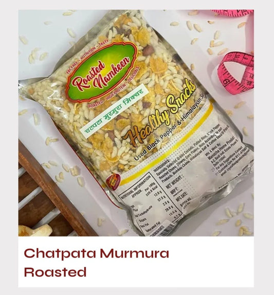 CRISPY TRAILS Chatpata Murmura Roasted Crispy Murmura Namkeen | Light & Tasty Indian Snack | Spicy Puffed Rice Mix for Tea-Time & Travel