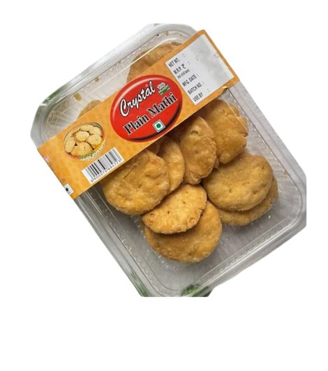 CRISPY TRAILS Namkeen Plain Mathi/Mathari  – Traditional Special Famous Snack for Tea Time – Crispy & Savory Indian Snack – Fresh & Tasty, Perfect for Festive Gifting & Everyday Snacking