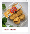 CRISPY TRAILS Namkeen Plain Mathi/Mathari  – Traditional Special Famous Snack for Tea Time – Crispy & Savory Indian Snack – Fresh & Tasty, Perfect for Festive Gifting & Everyday Snacking