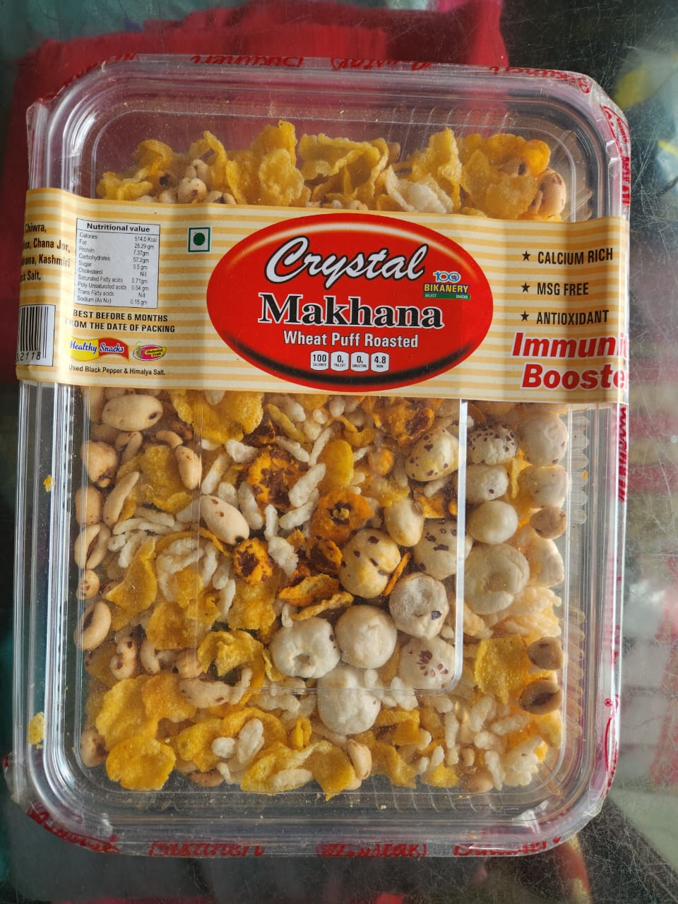 CRISPY TRAILS Makhana Wheat Puff Namkeen | Light & Tasty Indian Snack | Spicy Puffed Rice Mix for Tea-Time & Travel