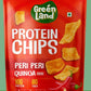 Green Land Protein Chips With Peri Peri Quinoa Flavour (10G Protein + 8G Fiber)
