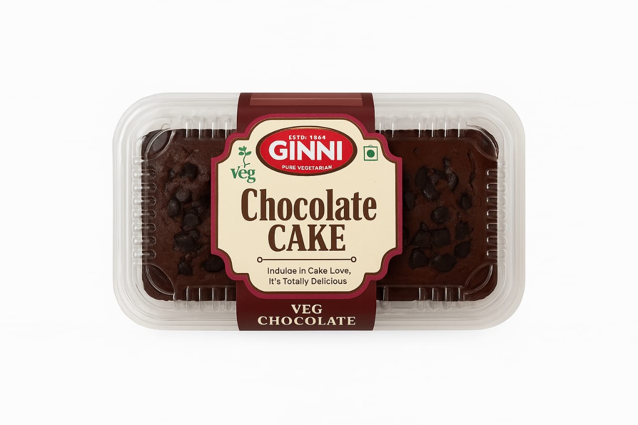 GINNI Chocolate Cake – Rich, Moist & Soft | Fresh Baked Cocoa Cake for Birthdays, Celebrations & Tea-Time