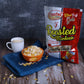 CRISPY TRAILS Fat Free Wheat Puff Roasted Namkeen | Light & Tasty Indian Snack | Spicy Puffed Rice Mix for Tea-Time & Travel