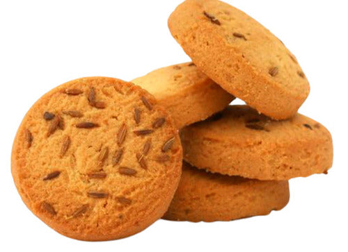CRISPY TRAILS Delicious Jeera Crunchy Cookies | Freshly Baked / Packaged Biscuits | Ideal Snack for Tea Time, Kids & Gifting